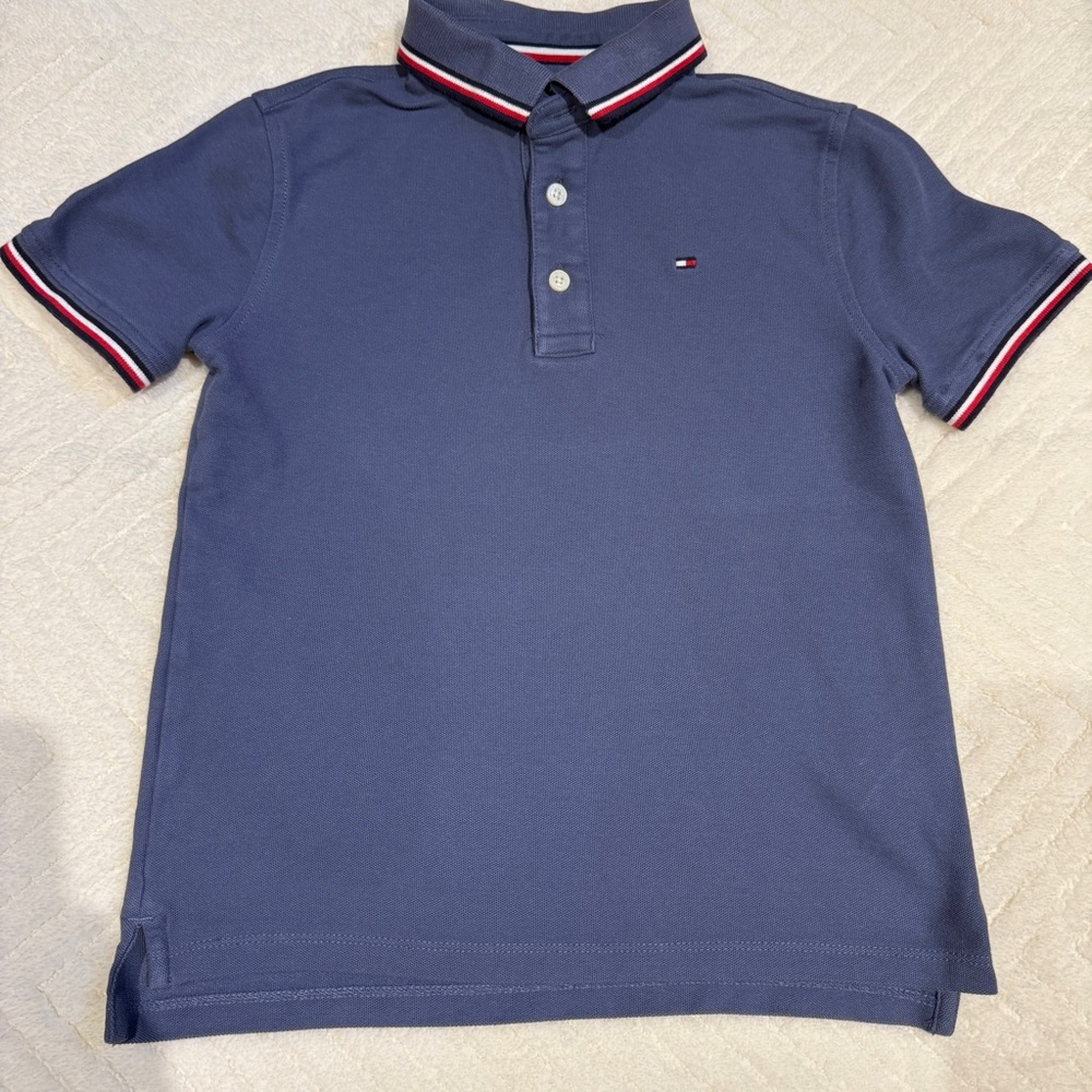 Tommy Hilfiger Kids Polo 8-10 years in Navy with Red and White Accents